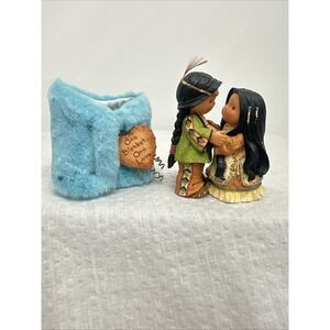 Friends of the‎ Feather One Blanket One Love Indian Couple w Blanket 2000 Enesco